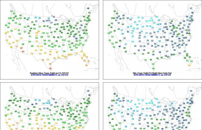 Un'ampia gamma di temperature e condizioni meteorologiche in tutto l'Heartland