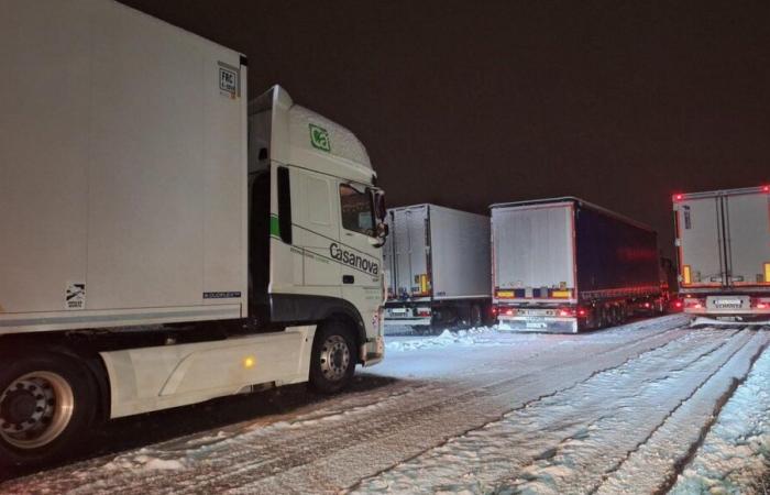 REPORT – Bloccato sulla A36 vicino a Montbéliard a causa della neve