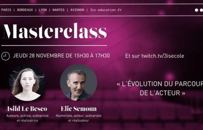 3iS Masterclass – L'evoluzione della carriera dell'attore, con Isild Le Besco & Elie Semoun