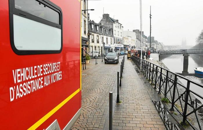 A Quimper, un uomo salta sull'Odet per sfuggire a un controllo della polizia