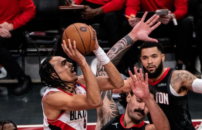 Portland Trail Blazers contro Houston Rockets-Xinhua