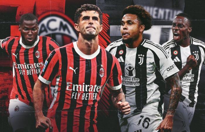 Le stelle dell'USMNT si scontrano nel Derby d'Italia: dove Christian Pulisic, Yunus Musah, Weston McKennie e Tim Weah si dirigono verso lo scontro tra Milan e Juventus