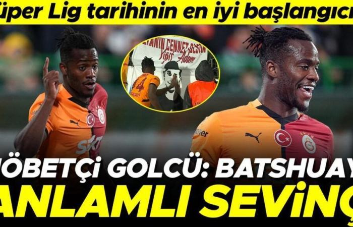 L'attaccante in servizio del Galatasaray Michy Batshuayi! Il miglior inizio nella storia della Super League…