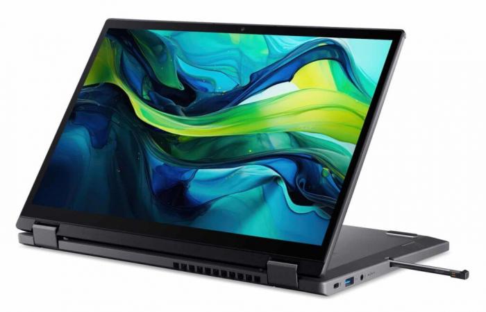 Promo €799 Acer Aspire Spin 14 ASP14-51MTN-567Z, PC portatile 2-in-1 Tablet nomade 10h 14” touchscreen facile da trasportare Intel Raptor Core 5 120U TB4