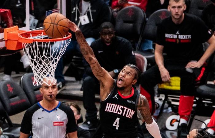 Portland Trail Blazers contro Houston Rockets-Xinhua