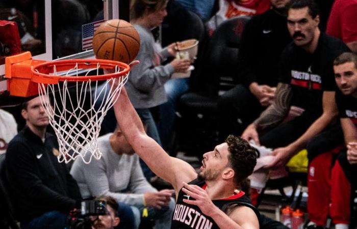 Portland Trail Blazers contro Houston Rockets-Xinhua