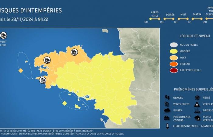 Burrasca che durerà fino a domenica sera nel Finistère e nel Trégor – Notizie meteo