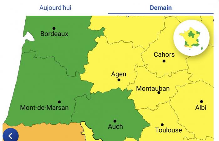 Allerta meteo per venti violenti sui Pirenei Atlantici, Alti Pirenei, Ariège, Alta Garonna e Tarn-et-Garonne domenica 24 novembre