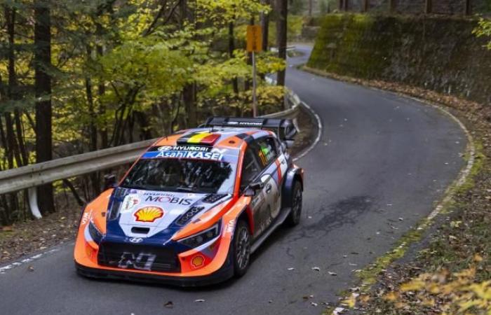 Thierry Neuville è a due punti dal titolo al Rally del Giappone, guidato ancora da Ott Tänak