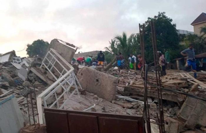 Gadjagan: Un edificio crolla, provocando 1 morto e 7 feriti