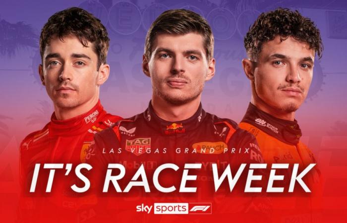 Programma del GP di Las Vegas: ora del Regno Unito, quando guardare il fine settimana di F1 in diretta su Sky Sports mentre Max Verstappen punta a sigillare il titolo | Notizie sulla F1