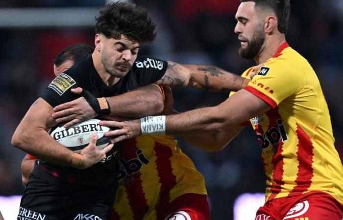 Top 14: L'USAP ha chiuso in vantaggio la partita di Tolosa contro il Tolone