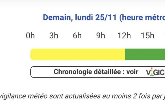 Allerta meteo per venti violenti questo lunedì 25 novembre nei Pirenei Atlantici, Alti Pirenei, Gers, Alta Garonna, Ariège, Tarn-et-Garonne