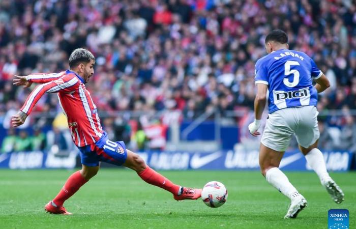 Atletico Madrid vs. Deportivo Alaves-Xinhua