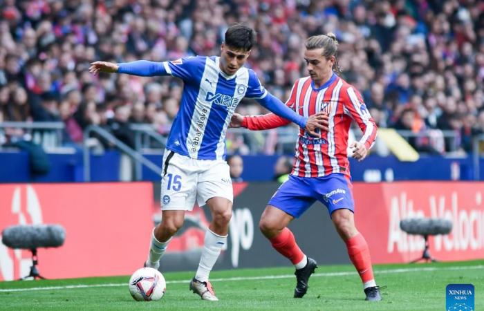 Atletico Madrid vs. Deportivo Alaves-Xinhua