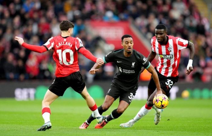 Il Liverpool soffre ma vince in casa del Southampton – Premier League – J12 – Southampton-Liverpool (2-3)