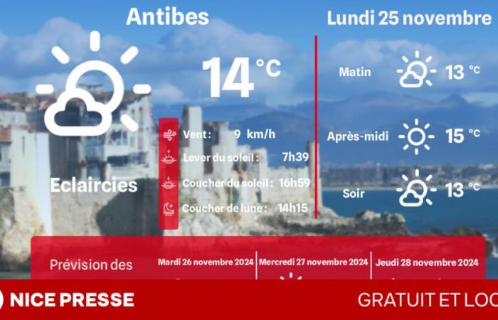 che tempo e temperature lunedì 25 novembre?