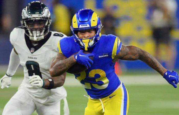 Kyren Williams di Rams supera gli Eagles per TD