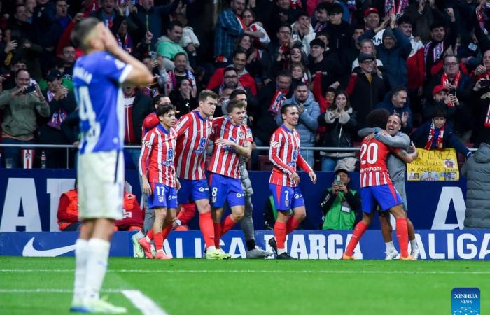 Atletico Madrid vs. Deportivo Alaves-Xinhua