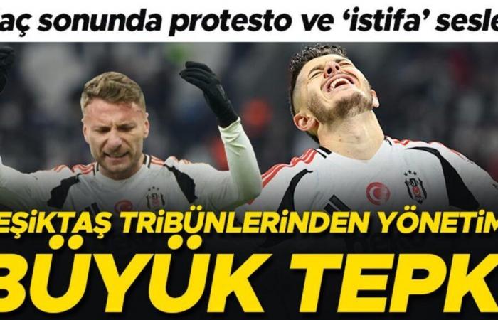 La reazione dei tifosi del Beşiktaş dopo la storica sconfitta! Fischi, suoni di “dimissioni” e la fine della partita…