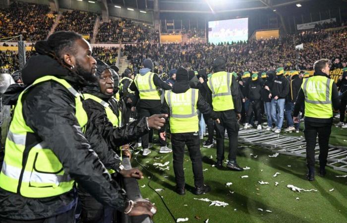 Nantes-Le Havre interrotta per mezz'ora alla fine della partita