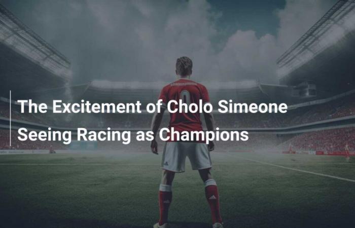 L’emozione del Cholo Simeone che vede le corse come campioni