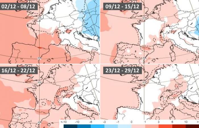 Sono possibili ulteriori nevicate da qui a Natale? 25/11/2024