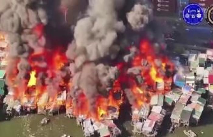 un imponente incendio devasta diversi magazzini ad Anse (video)