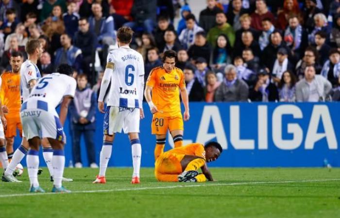 Vinicius Jr si ritira dalla trasferta del Real Madrid contro il Liverpool in Champions League