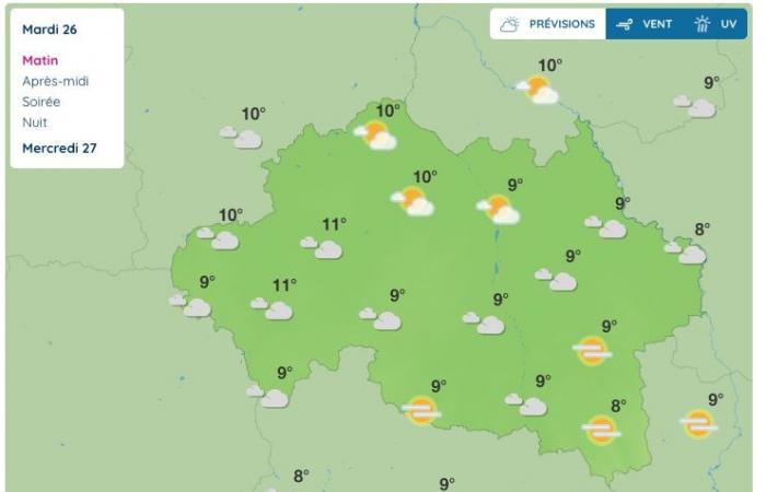 Allier (meteo) – Che tempo farà martedì 26 novembre?