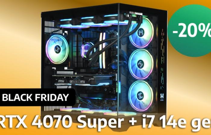 Questo speciale PC da gioco del Black Friday ha uno sconto del 20% con RTX 4070 Super e Core i7 14700 KF!