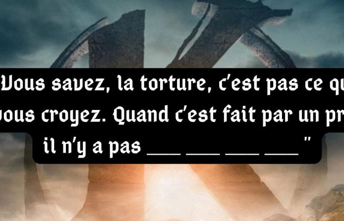 sei il figlio spirituale di Léodagan se riesci a completare queste 5 righe