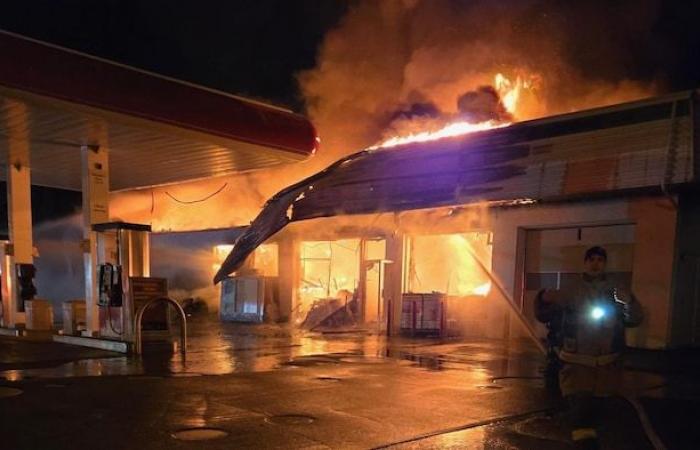 Un incendio distrugge la Petro-Canada a Paspébiac