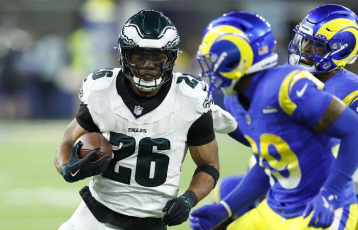 Eagles-Rams: Saquon Barkley esplode con 255 yard di corsa mentre Philly batte LA 37-20 per la sua settima vittoria consecutiva