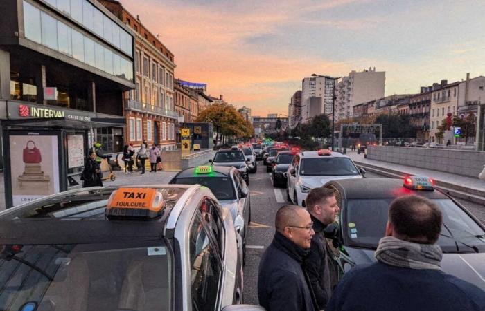 Tra dighe di raccolta e filtraggio, i taxi si sono mobilitati a Tolosa