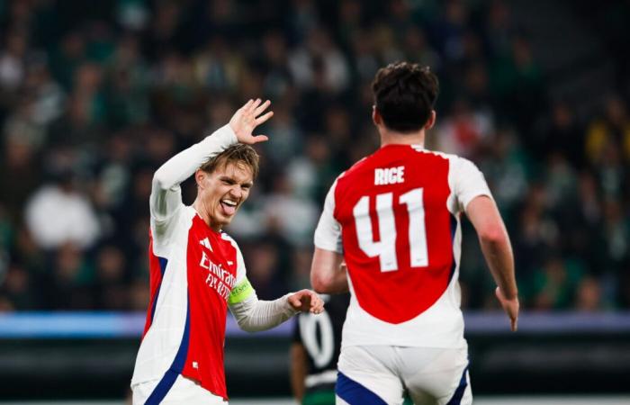 L'Arsenal si sfoga contro lo Sporting Portogallo – C1 – J5 – Sporting CP-Arsenal (1-5)