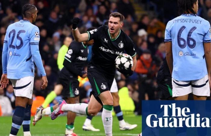 Il Manchester City si porta in vantaggio di tre gol mentre il Feyenoord produce una straordinaria rimonta | Lega dei Campioni