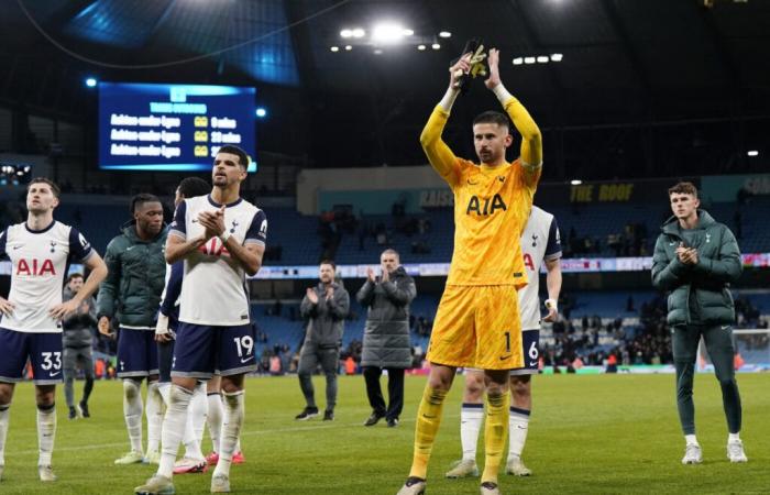 Vicario ha giocato un’ora contro il Manchester City con una caviglia rotta – Premier League – J14 – Manchester City-Tottenham (0-4)