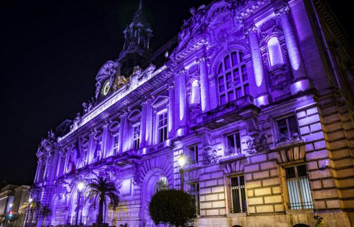 Torri. Perchè il municipio è stato illuminato di viola?