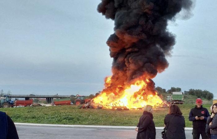 grandi ingorghi e diverse strade chiuse a Perpignan