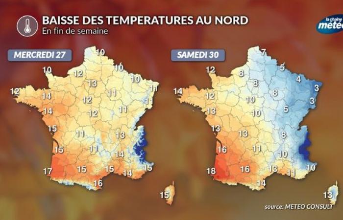 Forte contrasto termico nel fine settimana da nord a sud: dall'autunno alla primavera