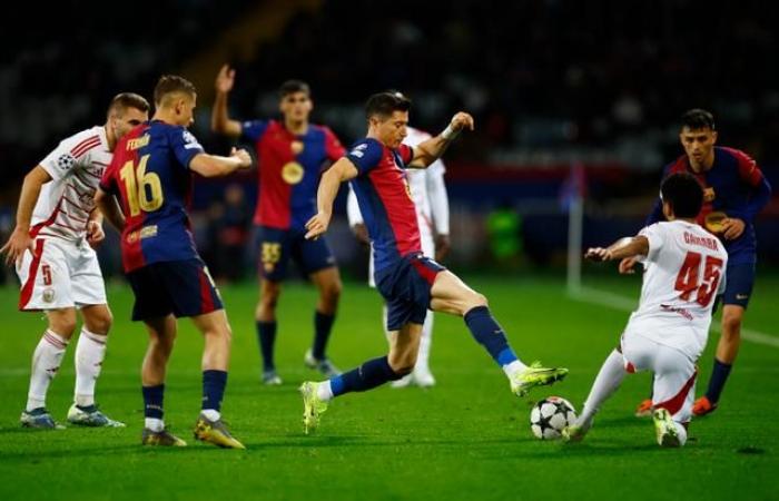 Il Barça ha battuto il Brest, con Lewandowski che ha segnato il secolo