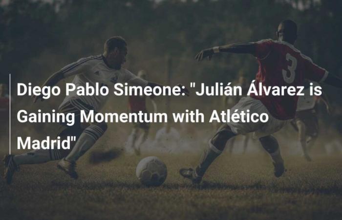 Diego Pablo Simeone: “Julián Álvarez prende lo slancio con l’Atletico Madrid”