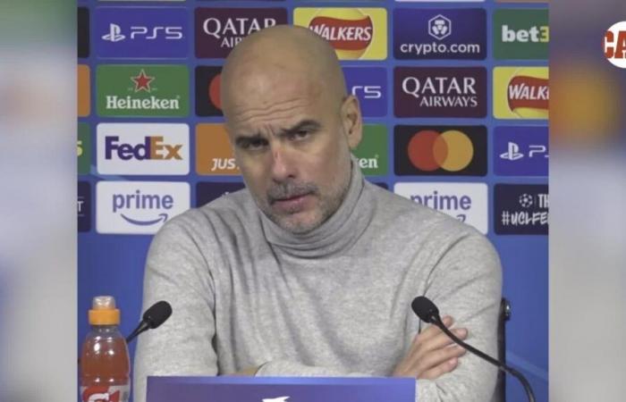 Guardiola scherza sui suoi strani graffi sulla testa: “Voglio farmi male…”