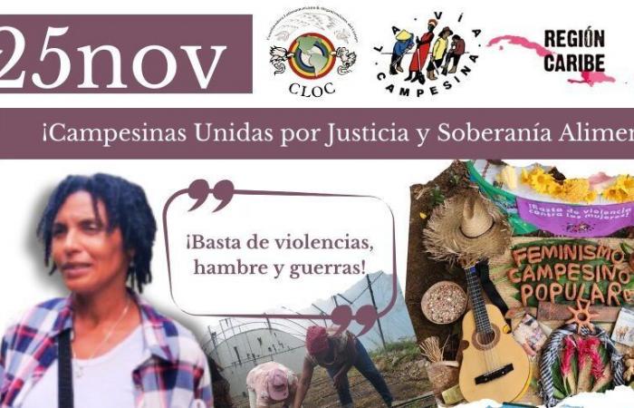 Cloc – Via Campesina Caraibes: “È urgente continuare le lotte collettive e coordinate per denunciare e porre fine alla violenza contro le donne” #25Nov24