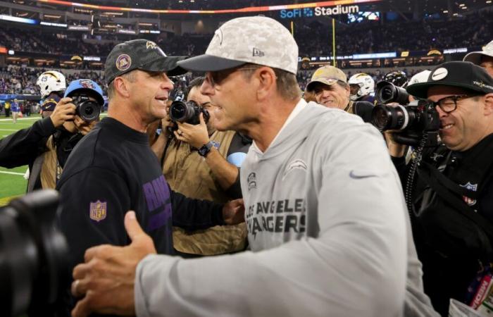 NFL: I Ravens sconfissero i Chargers nella partita tra i fratelli John e Jim Harbaugh