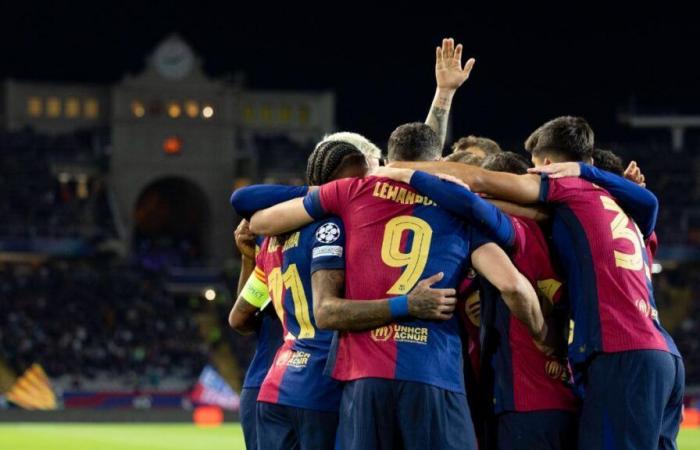 L’1 a 1 del Barça contro il Brest all’intervallo