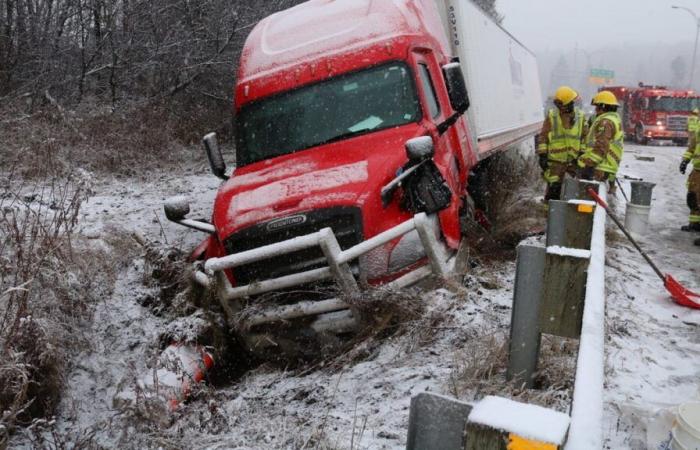 [EN IMAGES] Prima neve in Quebec: diverse uscite stradali in pochi minuti