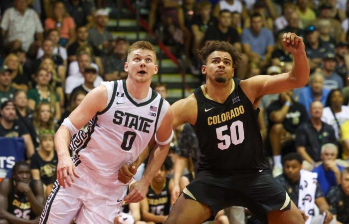 Le migliori foto della vittoria di MSU Basketball sul Colorado in…