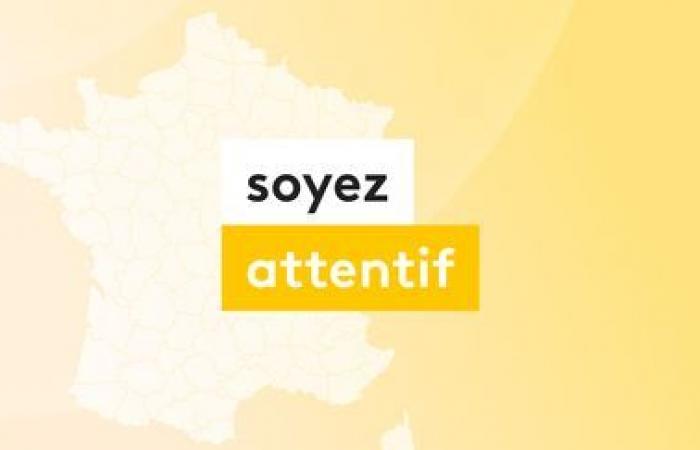 Allerte gialle in 8 dipartimenti questo martedì 26 novembre